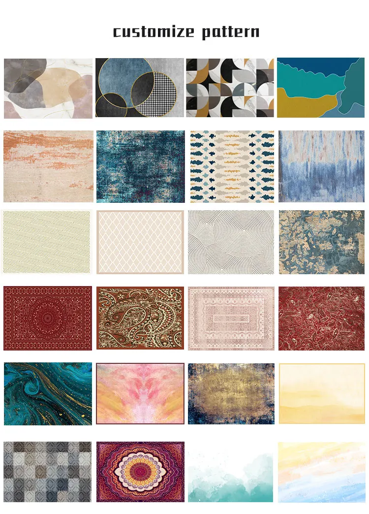Big 3d printed area rugs centre living room mats carpet boho modern luxury custom design room mat area rugs