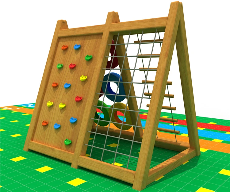 Montessori wood playground kids playground outdoor  wooden climbing equipment for kids
