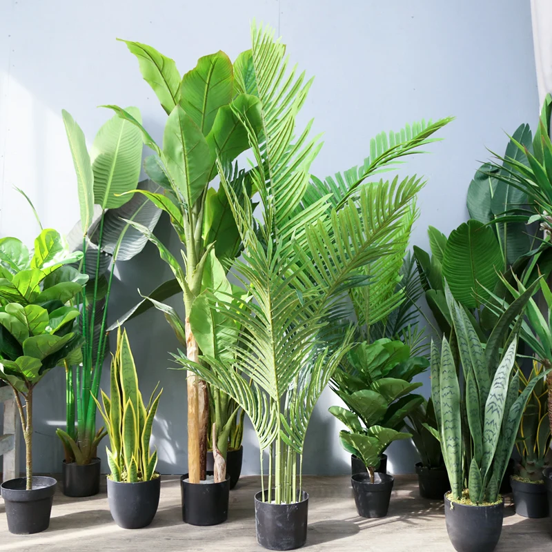 Indoor Decorative Plastic Green Potted Artificial Cactus Tree and Fake Mini Plants Artificial Cactus Plants for Sale Decor