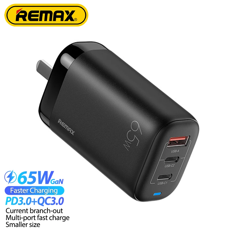 Новое быстрое зарядное устройство с нитридом галлия Remax RP-U55 65 Вт