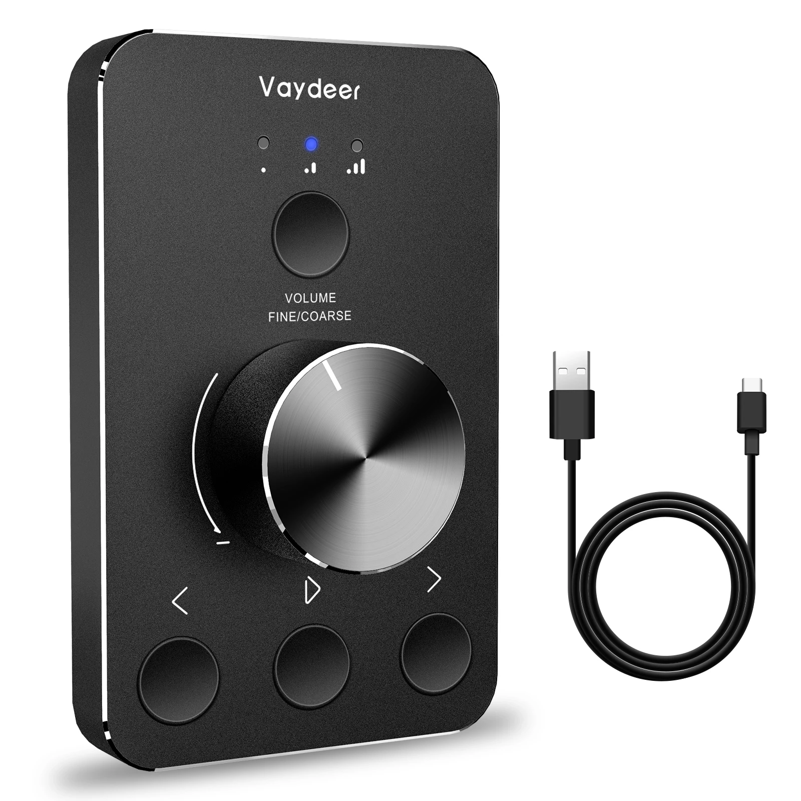 Vaydeer Rotator Volume Knob Aluminum USB PC Computer Audio Wired Creative Volume Control Knob Switch