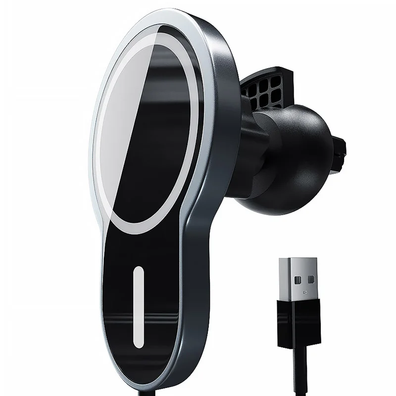 New Products 15 W Magnetic Car Mount Wireless Portable Mobile Phone Charger for iphone Fast Charger