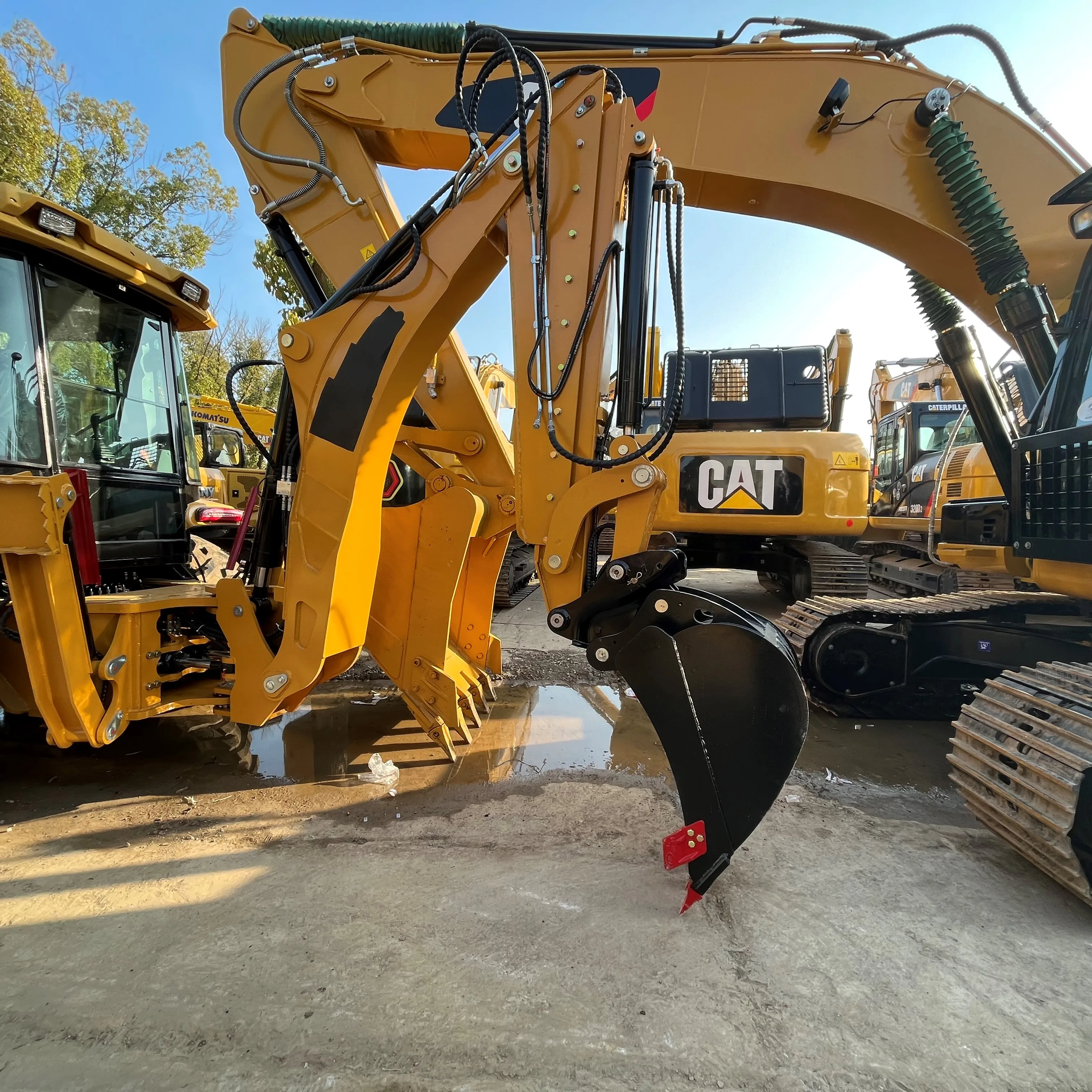 11 ton used excavators  small excavator cat Caterpillar 420f  Cat 420e Backhoe Loader Used Cat 416e 420  70b