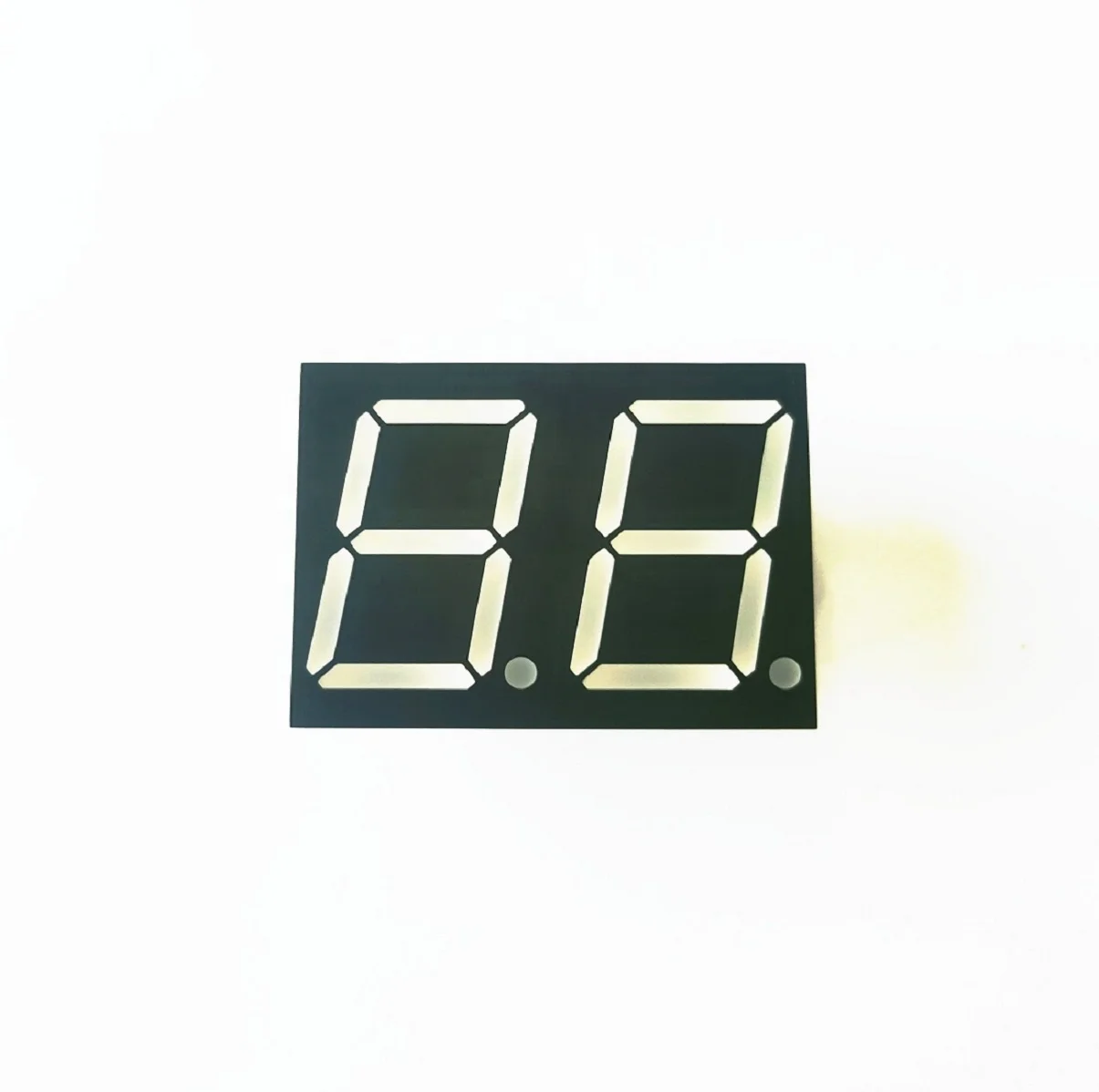Factory custom design digits led display 7 segment 0.8 inch 2 digit blue number display