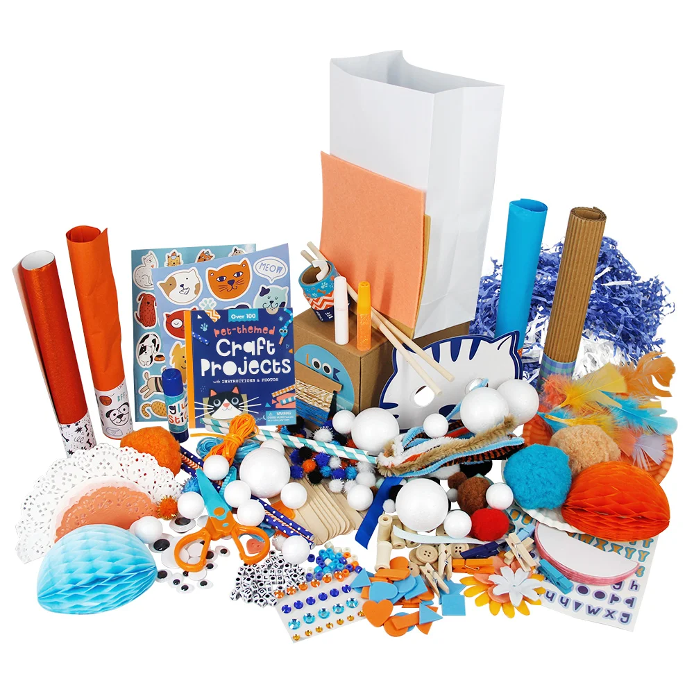 New Launch 2022 Endless Creativity And Art Colorful DIY Craft Toy Jar Set For Kids Pet Design