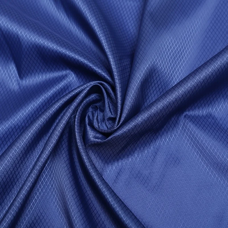 Factory Direct Sales 70D 230T Rhombic Nylon Fabric Hammock Shopping Bag Ultra Light Backpack Fabric