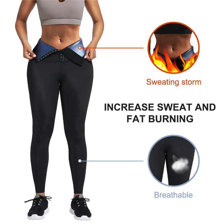 
Custom Service Waist High Compression Fat Burning Neoprene Slimming High Waist Yoga Pants Leggings Body Shaper Shapewear For Wom 