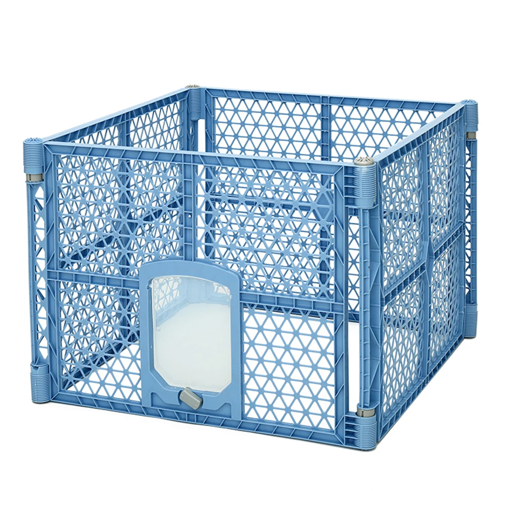 Factory Direct Hoopet Multi-function Folding Indoor Plastic Cages Crib For Dogs Pets
