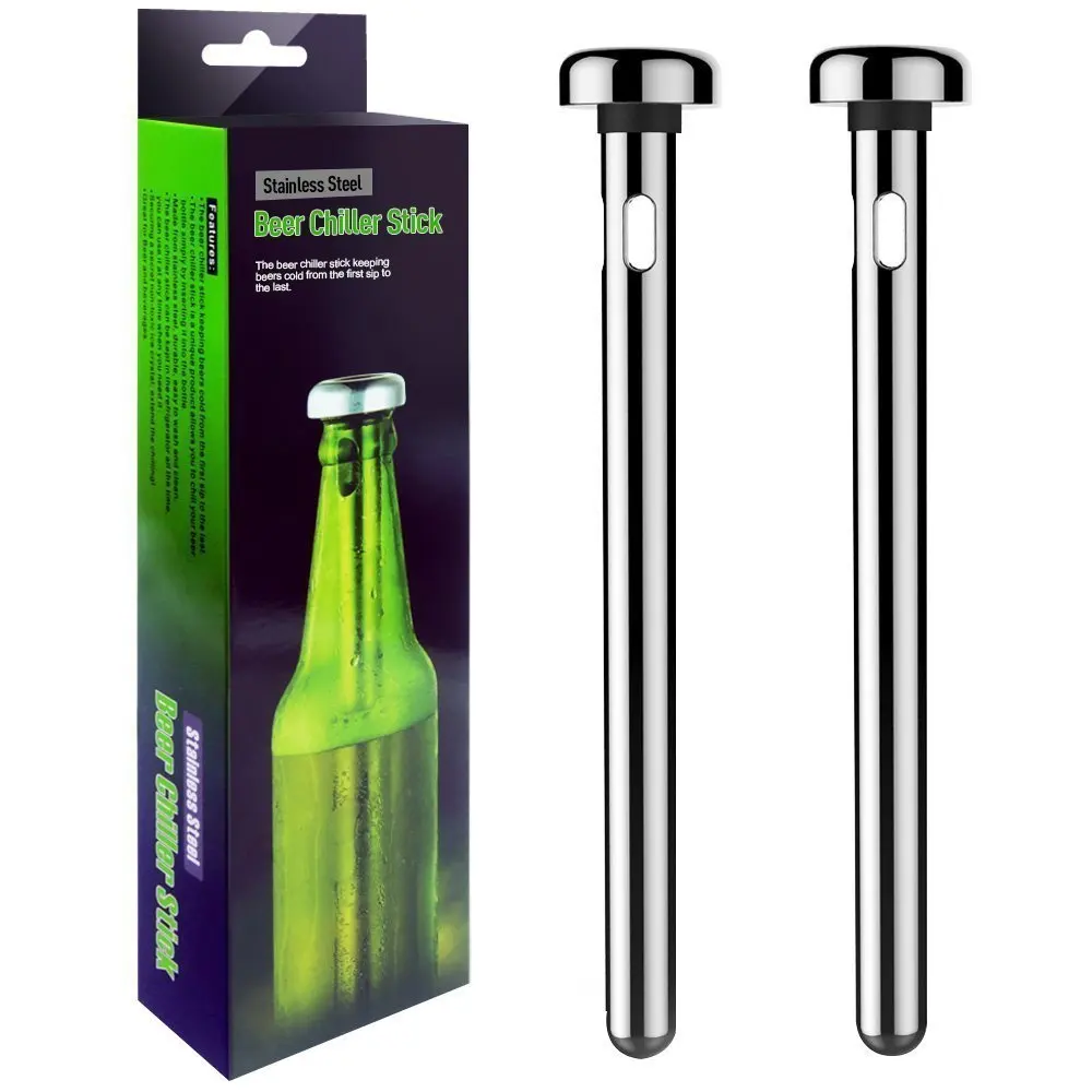 Beer Bottle Cooler Stick Freezer with Aerator and Pourer