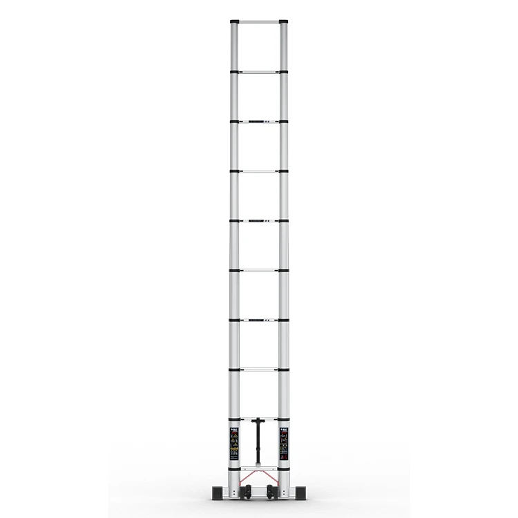 Home telescopic ladder stairs single straight aluminum alloy ladder folding telescopic aluminum extension ladder
