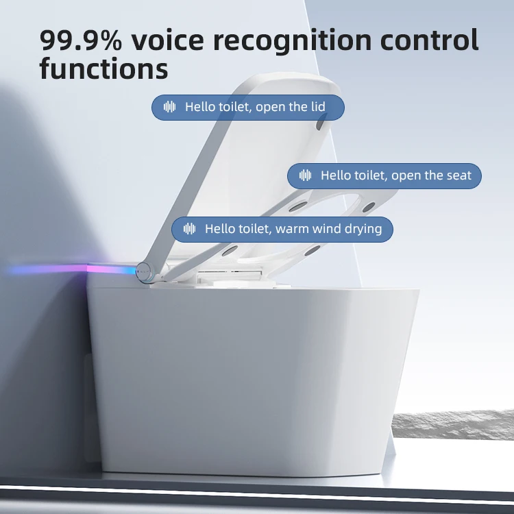 Automatic  Washing Electric Operation Flushing Sensor Wc Top Smart Seat Quality Intelligent Toilet