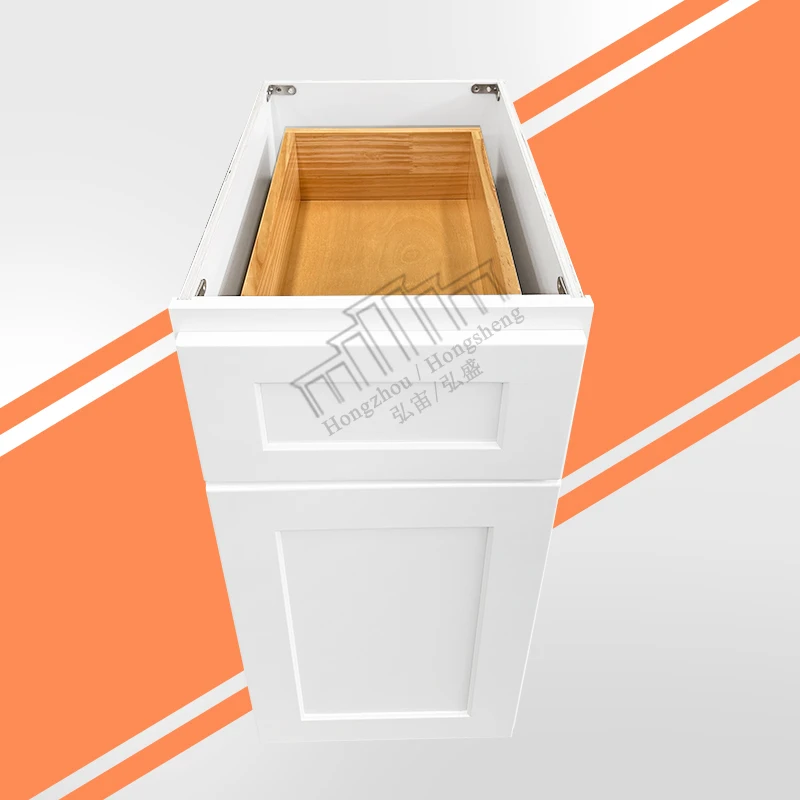 USA Remodeling Kitchen Cabinets Free Shipping B09-B21 White Wooden Cabinets Upgrading Kitchen Cabinets For Home Renovation