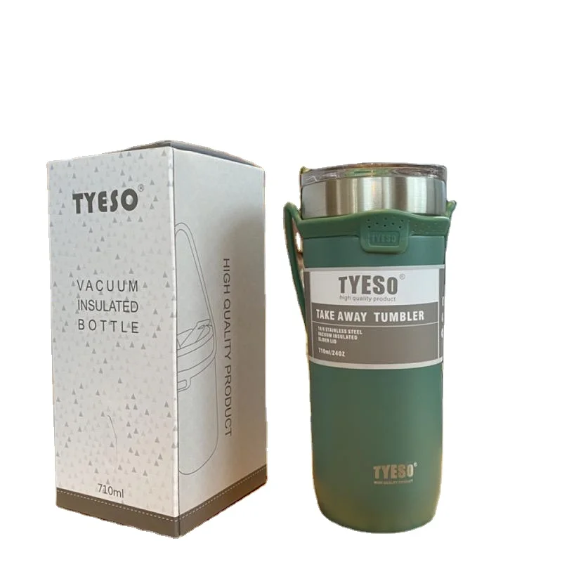 550ml/710ml Coffee Cup Double Stainless Steel Coffee Thermos Mug Car Vacuum Flask Thermos Cup Thermal Mug Leakproof Water Bottle