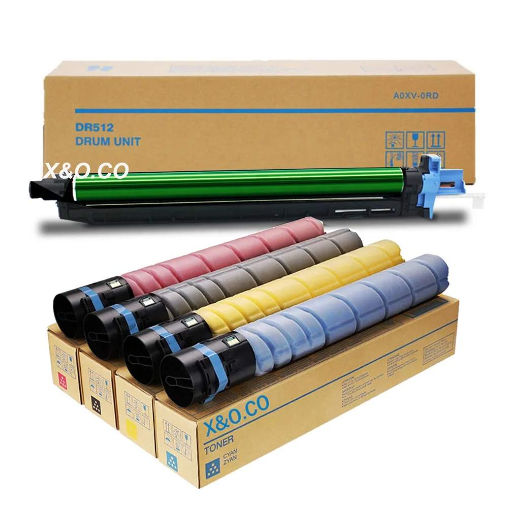 X&O Konica Minolta Dr-313 Dr313 Tambour Unit Bizhub C258 C308 C368 C458 C558 C658 Photocopier Tambor Cilindro Drum Set Kit