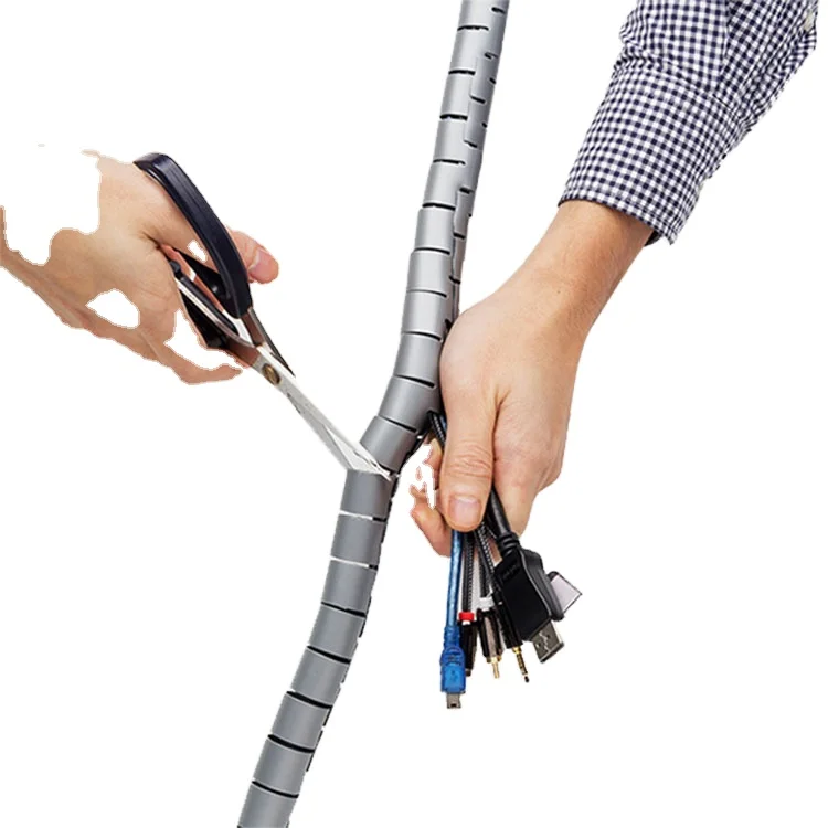 CHCC Sleeve Spiral Guard Hose Spiral Cable Organizer Spiral Winder Wire Organizer Tubespiral Wrapping CN ZHE