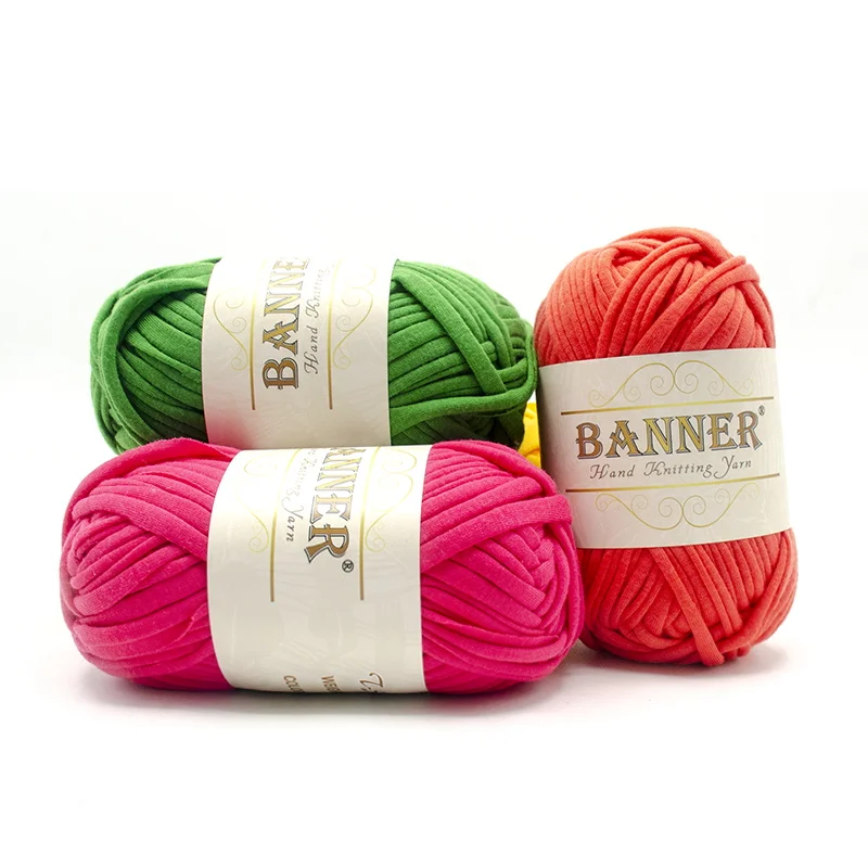 DIY Hand-Woven T Shirt Yarn Polyester Crochet T-Shirt Yarns