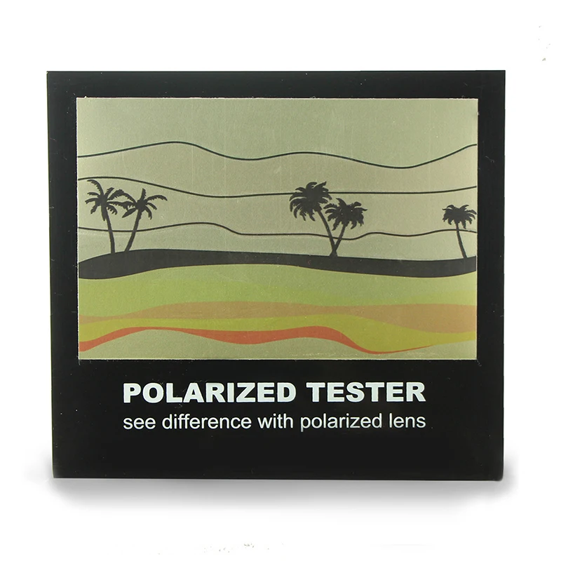 Custom Polarized Sunglasses Lens Test Cards Accept Small  1000pcs fashion PVC&POLARIZER  Customized Logo