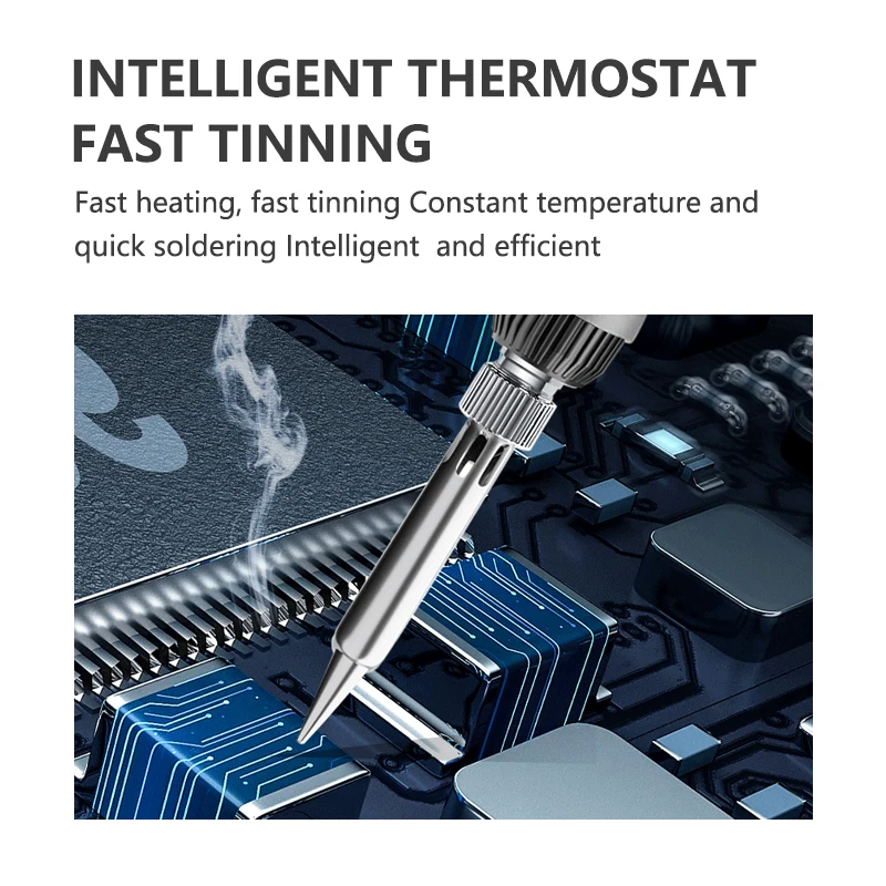 Us gauge LCD electric Soldering iron set Welding tool Power supply 110V 60W Replaceable soldering iron tip