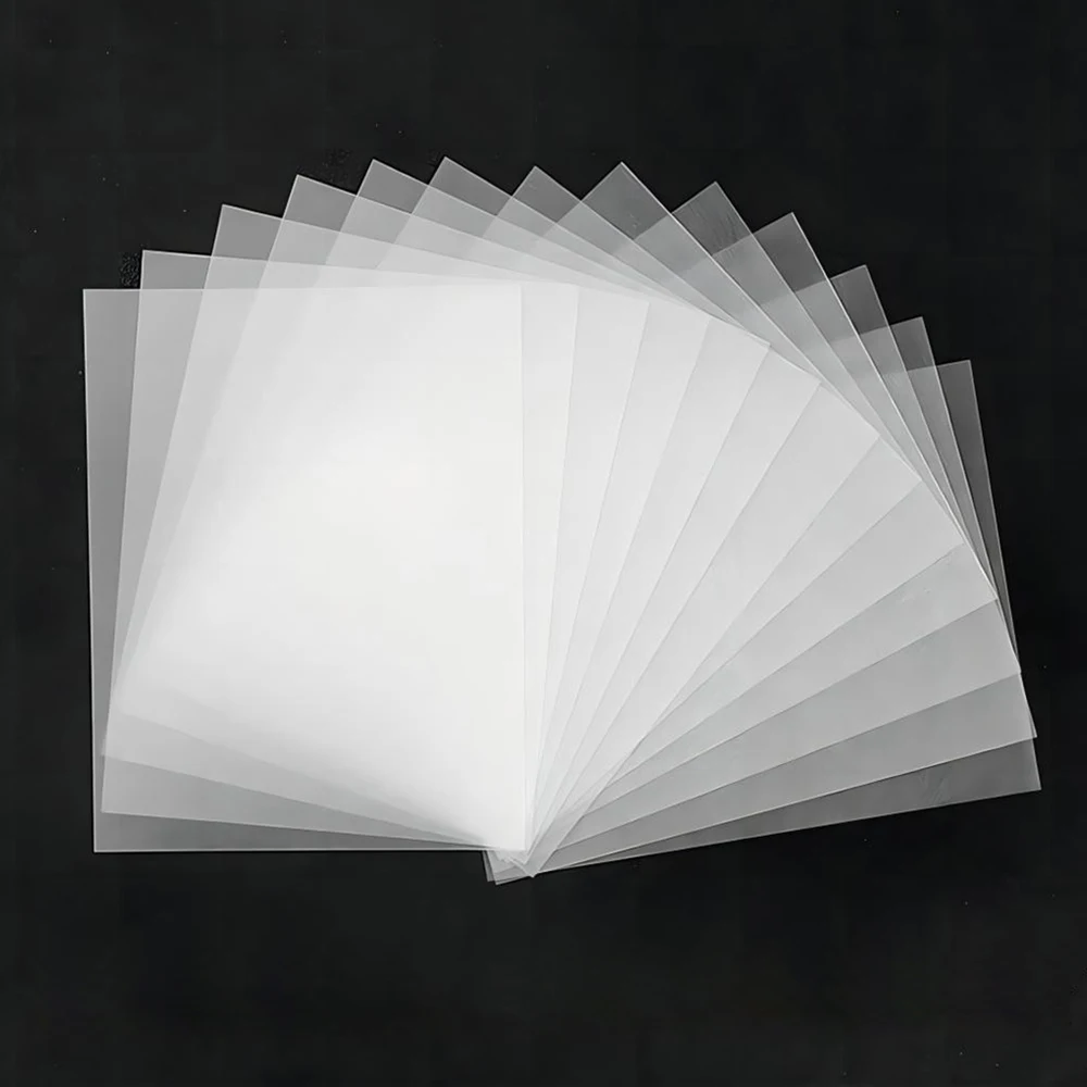 Shrink Pvc Paper Wrap Sheets Peintable Colorful White Heat Transfer Inkjet Printable Pet Film Plastic Shrink Paper Sheets