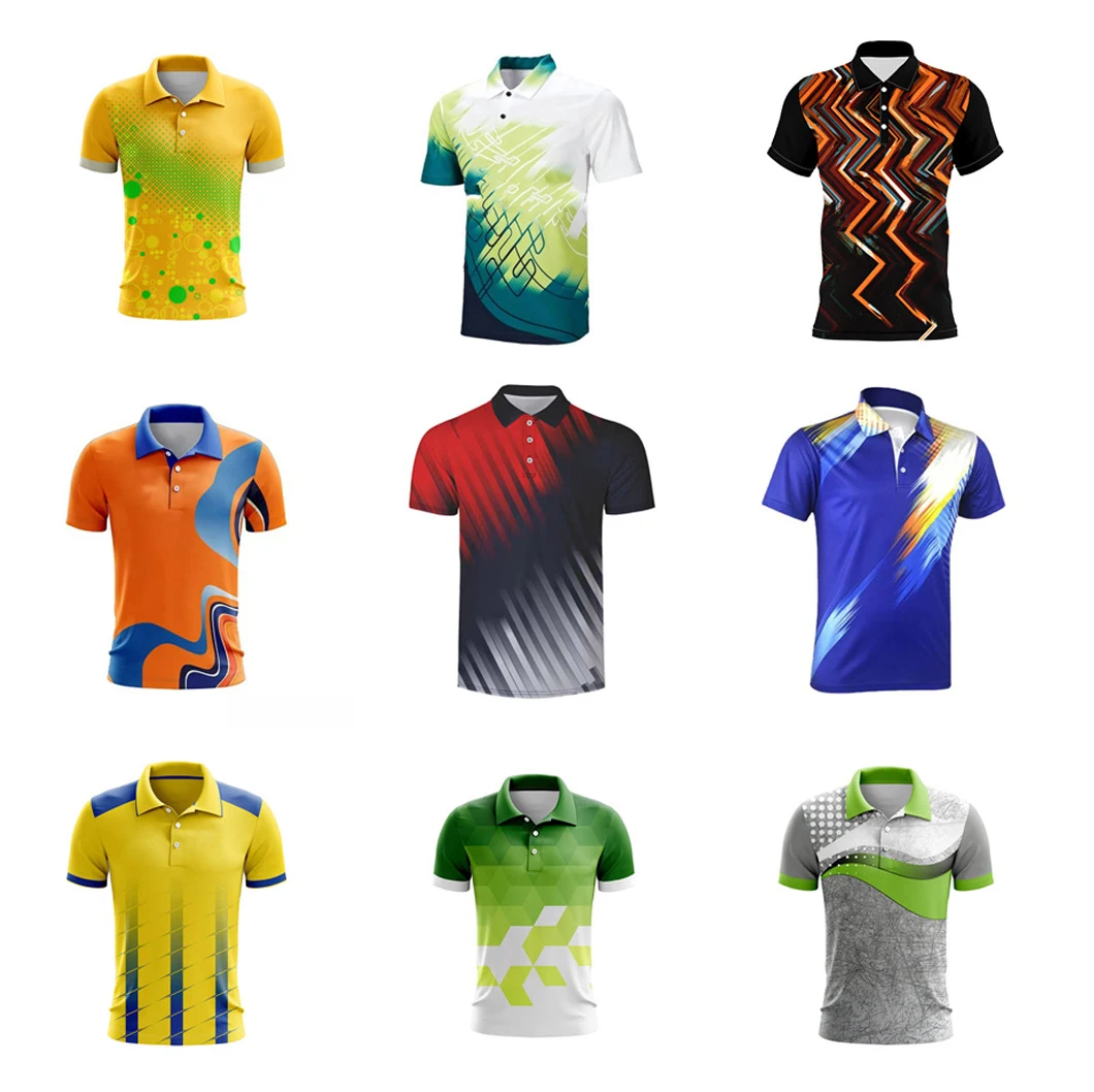Sports running Quick dry mens polo shirts all over sublimation printing sublimation golf polo shirt