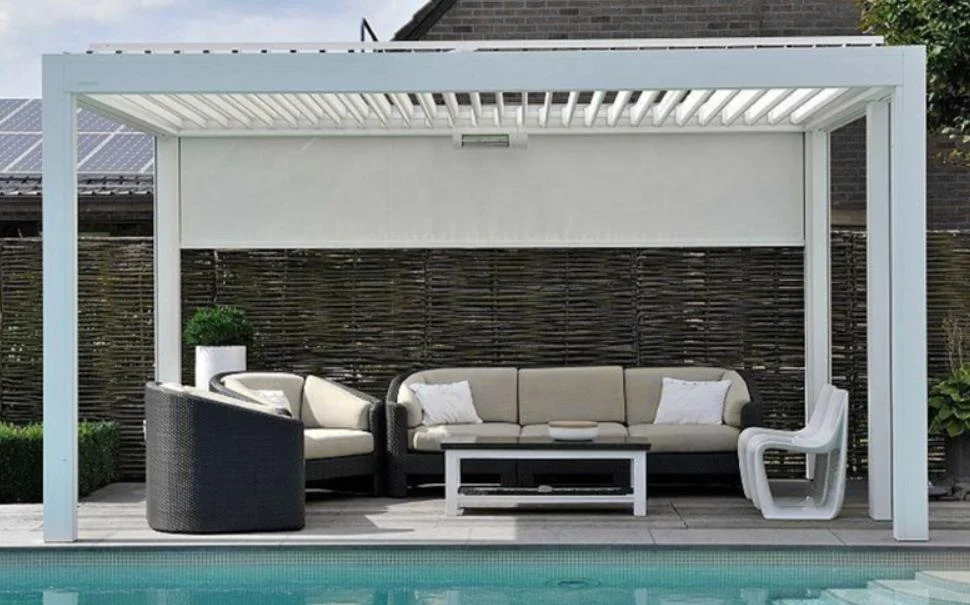 Hot Sell Wholesale Easily Assembled Motorized Aluminium Roof Louver Garden Pergolas Outdoor Awning Gazebo Pergola