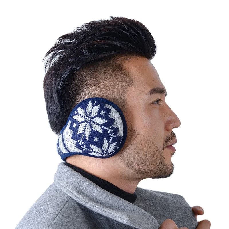 Custom winter ear muff knitted ear warmers outdoor walk warm protection earmuffs