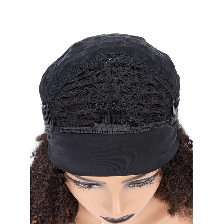 
Hot Sale Long Length Curly Machine Made Headband Wigs For Black Women 