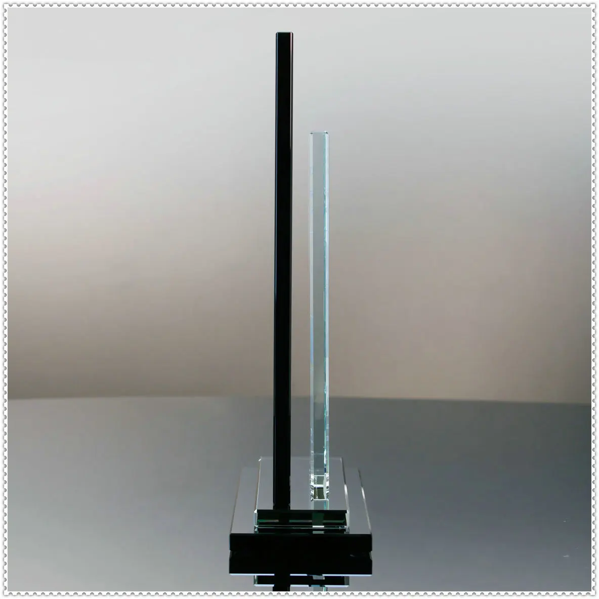 Tree Printing Glass Award Plaque Trophy For Perpetual Prize Souvenir