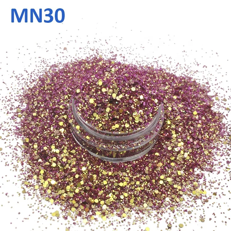 
New Christmas Crafts Color Change 1 kg Polyester Bulk Glitter for Solvent Paint 