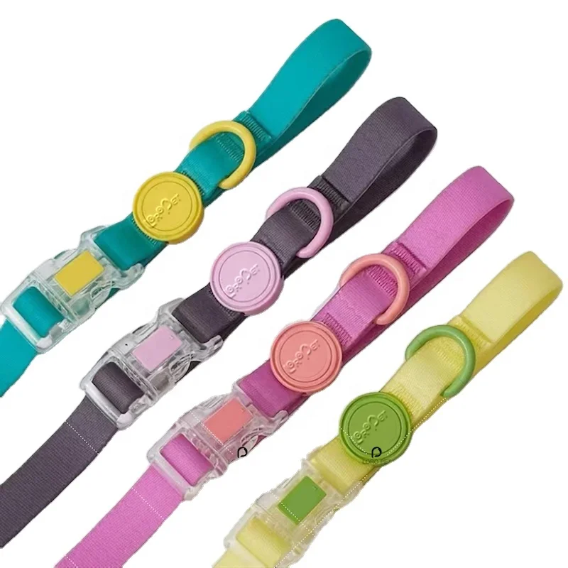 wholesale custom collier chien bully xxl pet leash pvc dog collar and leash set luxury metal buckle and leash frog clip buckle