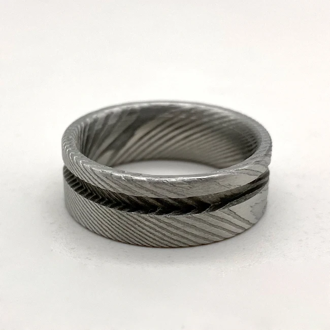 Damascus steel Hot Sale 2022 New Product For Men Party Gift Engagement  OEM  RIng