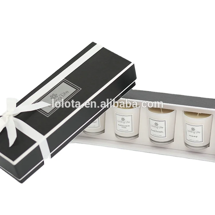 Manufacturer no peculiar smell soy wax candle gift box set