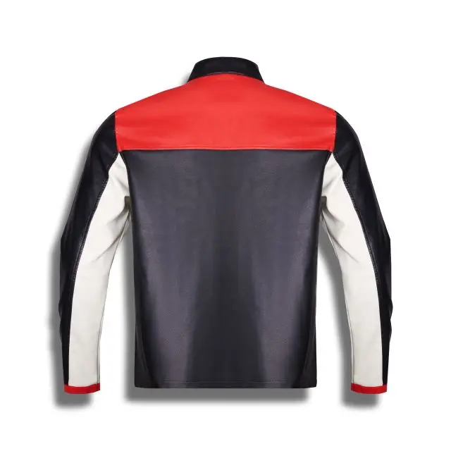 Winter Vintage Casual Customize Breathable Windproof Motorcycle PU Jacket Premium Pure Leather Jacket for Men