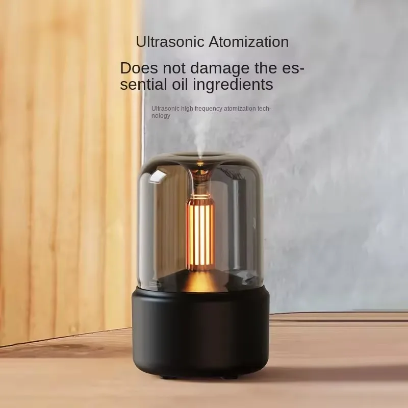 Portable Mini Aroma candle lamp aromatherapy machine usb household desktop atmosphere lamp small aromatherapy humidifier