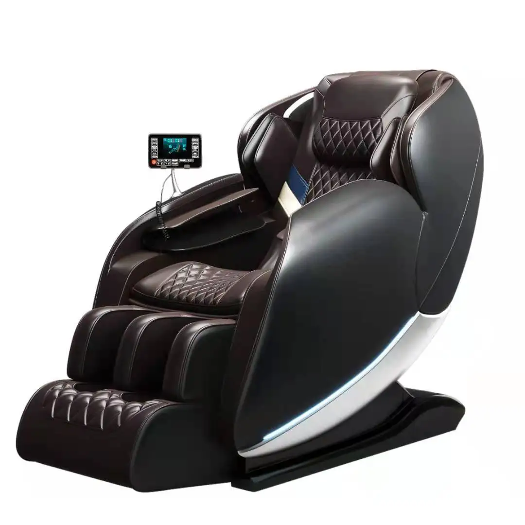 Deluxe Blow Molding Handrail Design Full Body massager 4d Zero Gravity Massage Chair With Music