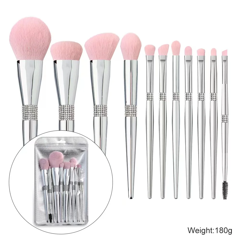 2021 High Quality 15 Pcs Makeup Brushes,Private Label Champagne Gold Eye Eyeshadow Foundation Double Head Makeup Brush Set