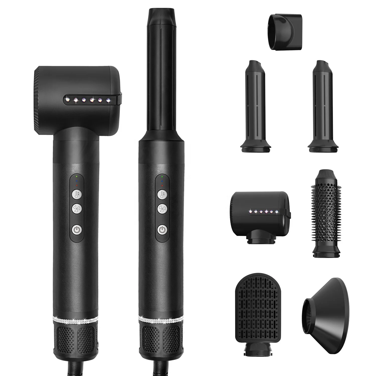 7 In 1 Hair Styling Tools Secador de Pelo Electric Hair Blow Dryer Brush Multifunctional Hot Air