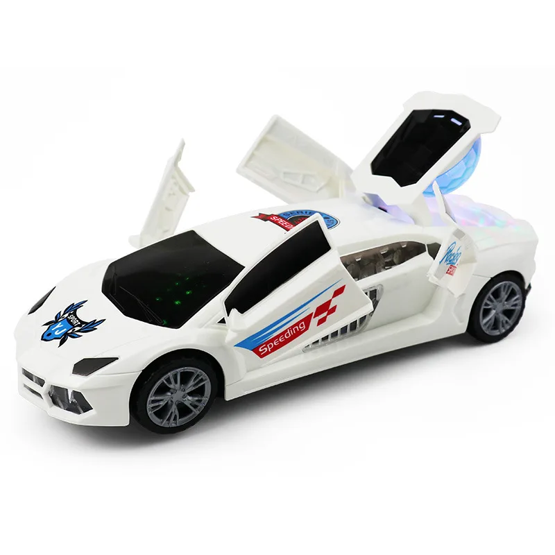 Other 360 rotating light and music automatic door opening kids electric universal car toy