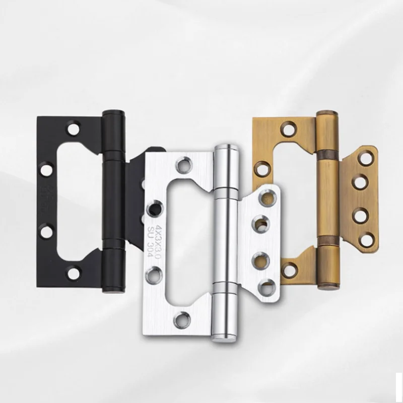 ss304 butterfly flush sub mother door hinge with two ball bearing