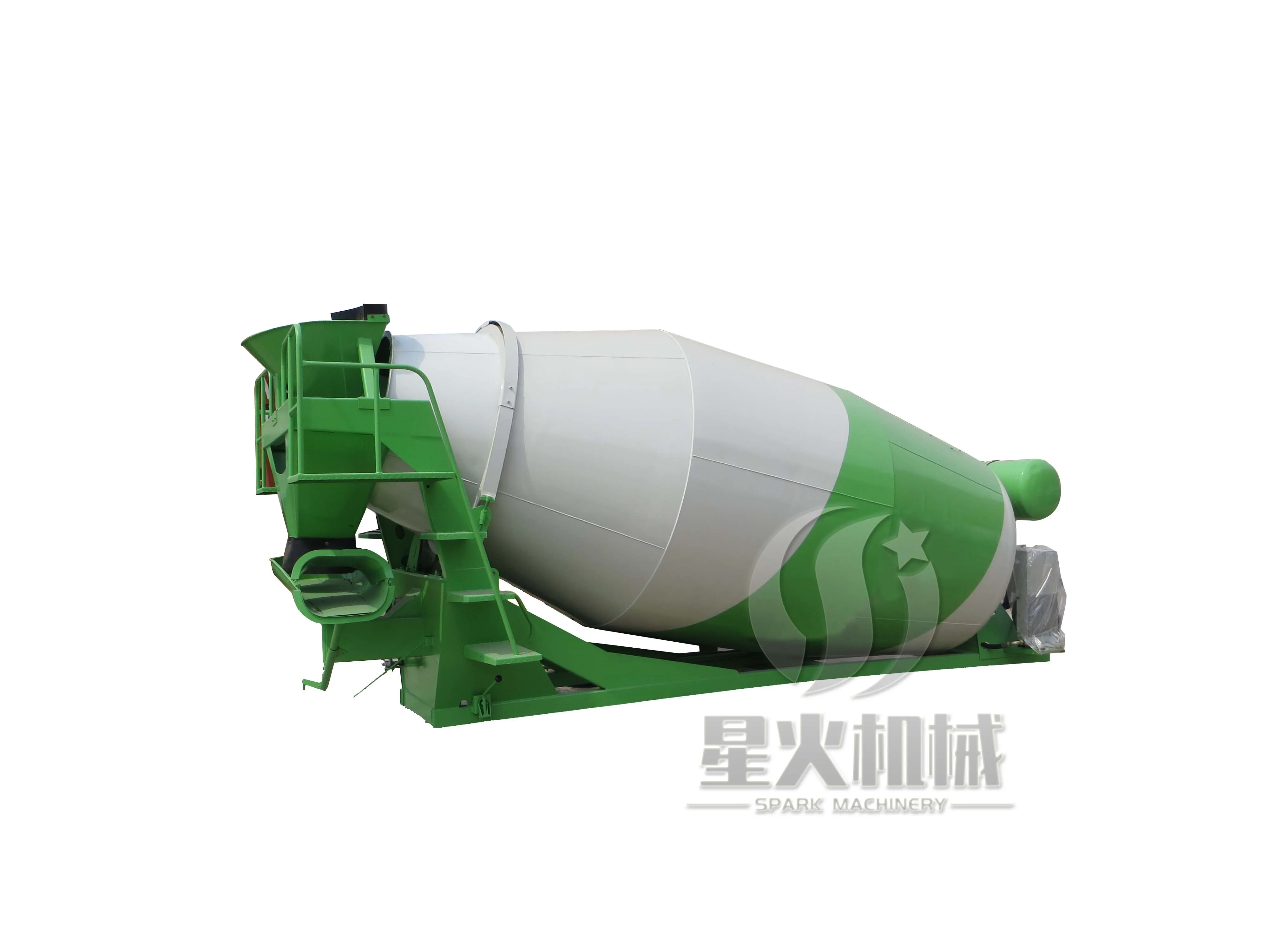 Automatic Mixing Concrete Mixer Truck 2CBM Mixer Mounted Mixing Tank Gasoline Power Rotary Concrete Mixer Drum Price