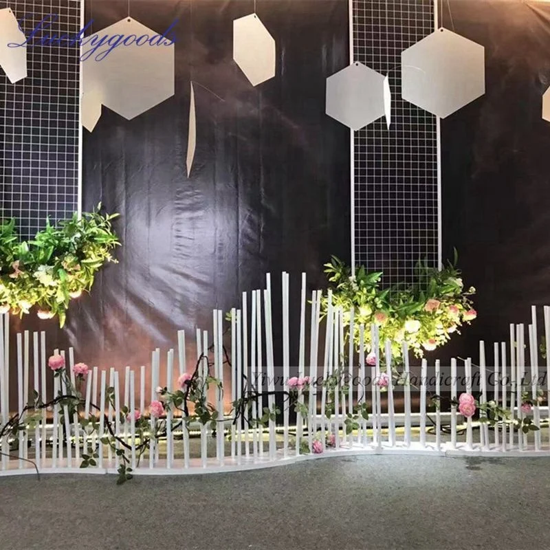 LDJ1126 gold and white flexional wedding decoration PVC tube for stage decoration