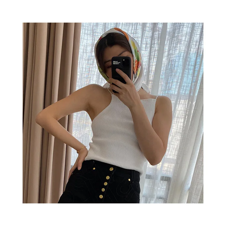 
YH2563 Amazon popular Summer Fashion Cotton backless Tops Camisoles For Women 