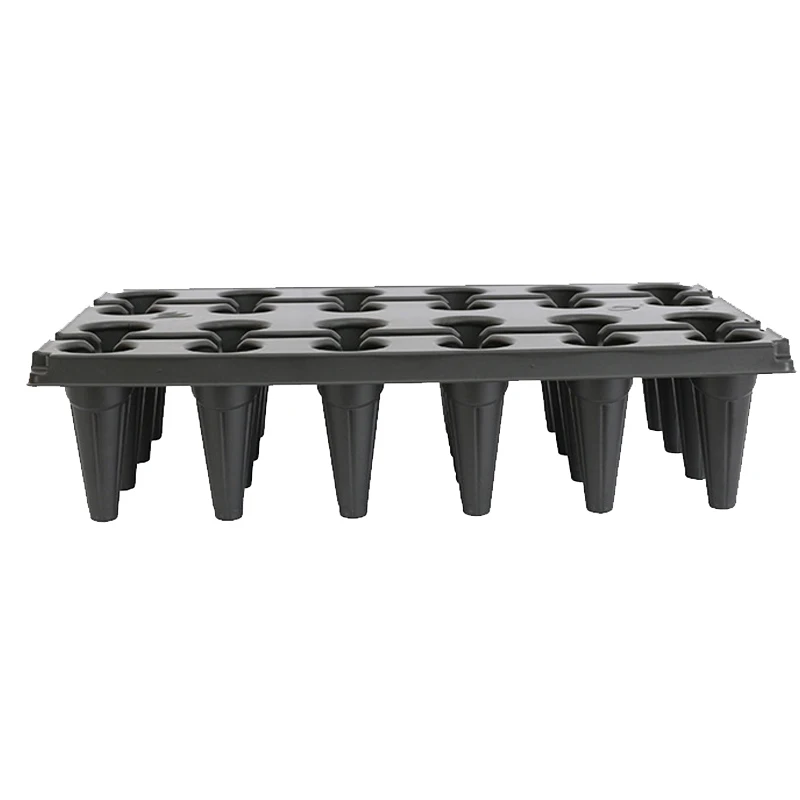 24 Cell Strawberry Seedling Tray  PS Material Grooved Drip Irrigation  Easy Nutrient and Water Management, Deep Hole Design