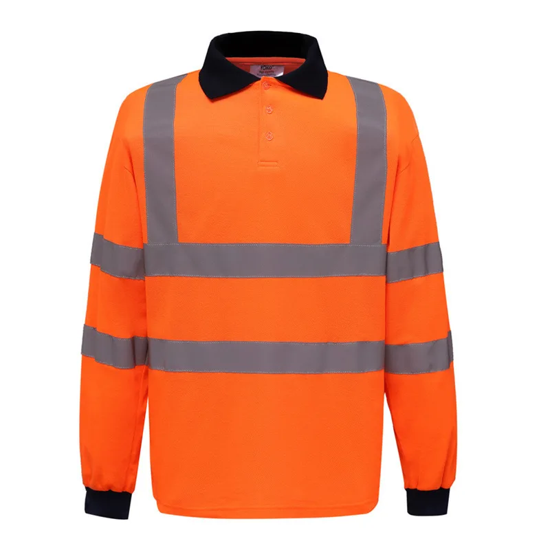 Landscaping Conservation Crossing Guards Shipyards Truck Drivers Safety Workwear Shirts Polo Neck Airport Ground Supports
