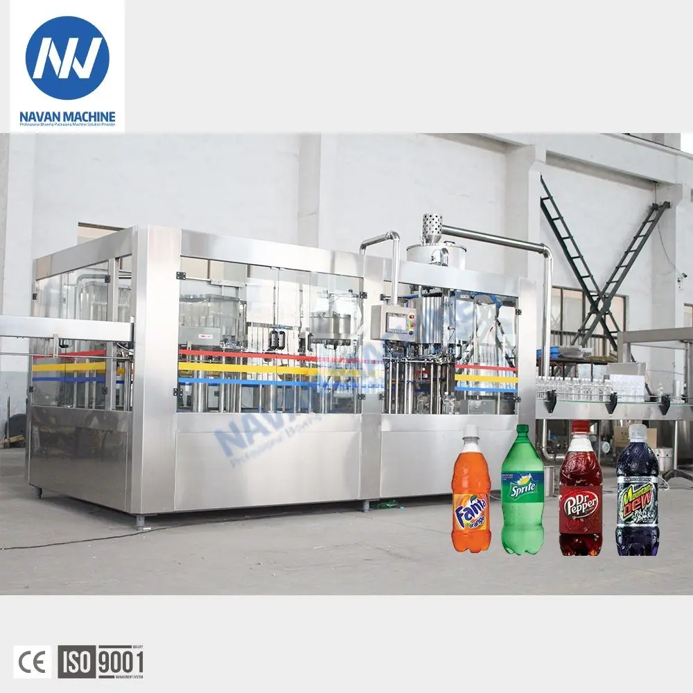 Automatic Soda Drinks Filling Sealing Machine Sparkling Water Bottling Line