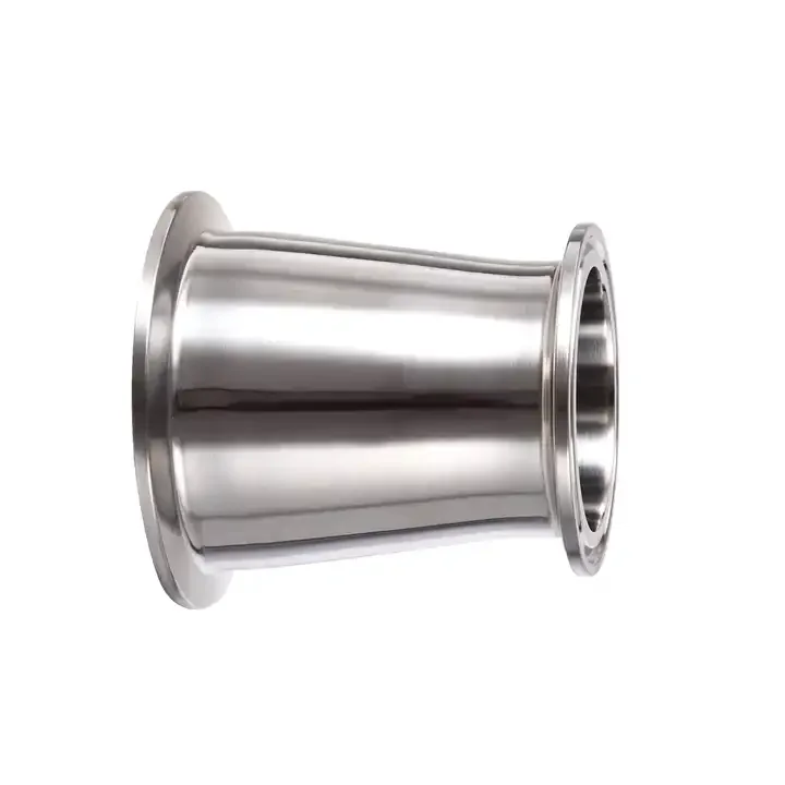 Sanitary Stainless Steel 3A SS304 1 inch to 1/2 inch Tri Clamp Eccentric Reducer Reducing Adapter For Water