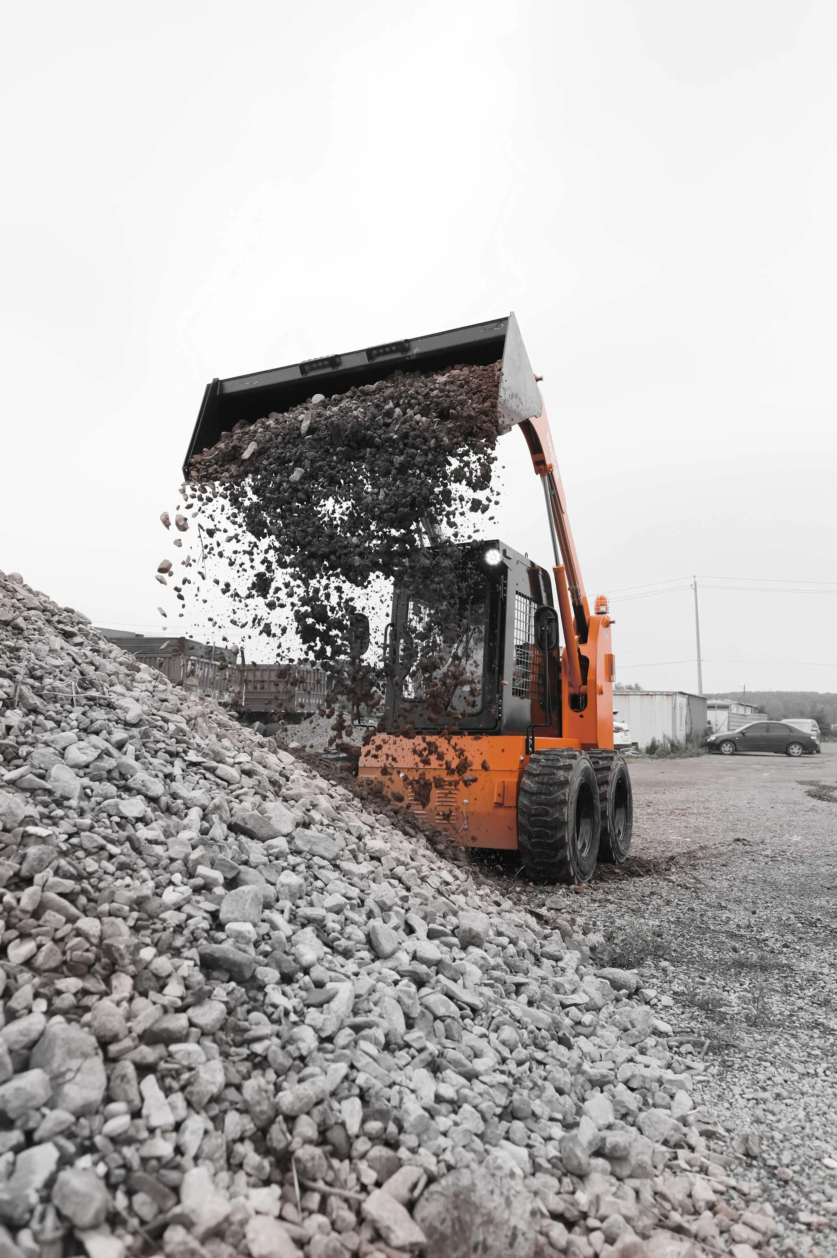 EVERUN hot sale ERS45 0.7ton farm construction compact small mini skid steer loader