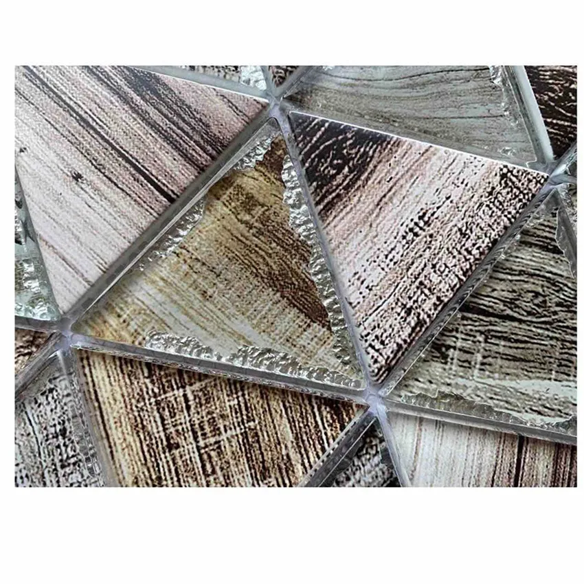 Wall Decor 30x30cm Glass Mosaic Bevel Look Glass Mirror Tile