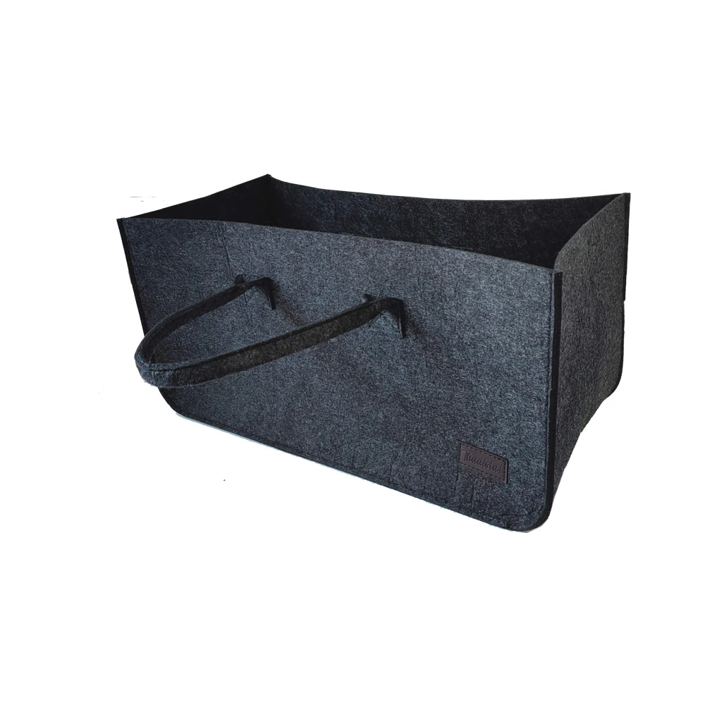 Reusable Custom Logo Eco-friendly Casual Large Capacity felt bag women felt tote bag handbags wool felt firewood bag