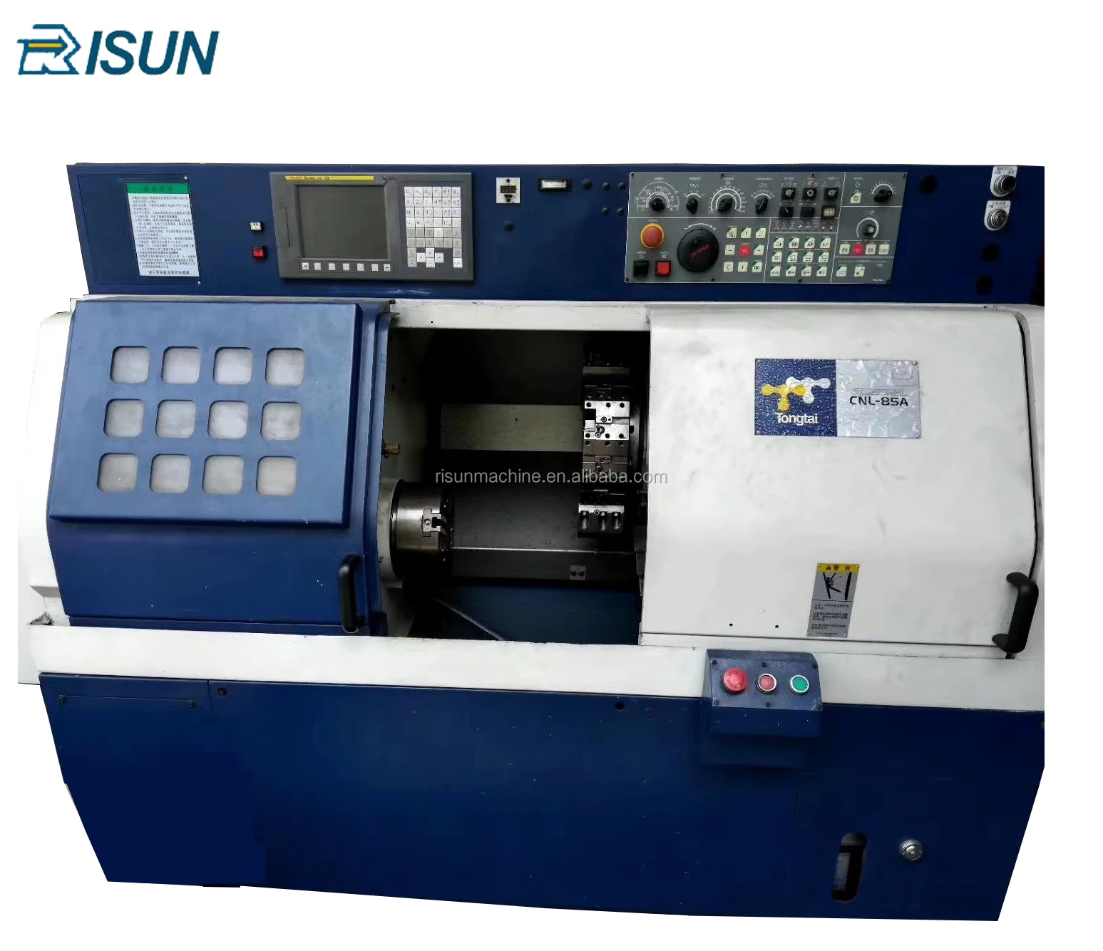 Cheap second-hand CNC lathe Taiwan Dongtai 85A CNC lathe with FANUC system